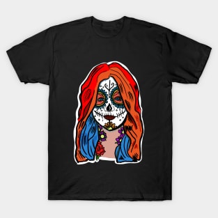 Day of the dead woman in makeup T-Shirt